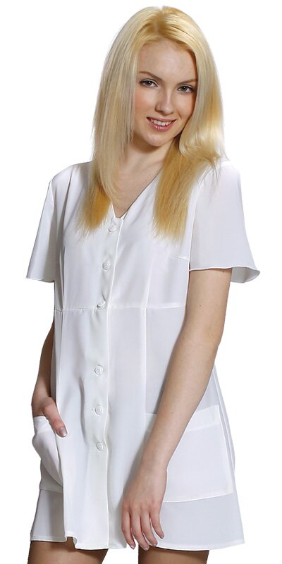 Casacca donna professionale per parrucchiere camice per saloni di parrucchiere resistente ai prodotti chimici