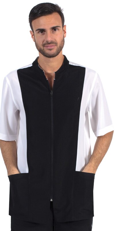 Casacca unisex professionale per parrucchieri camice per saloni di parrucchiere resistente ai prodotti chimici