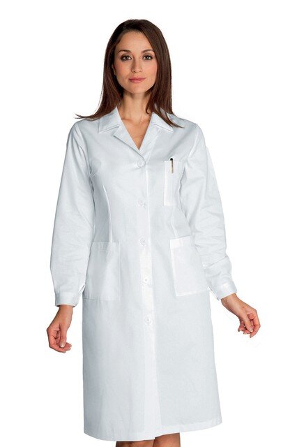 Camice Donna Medico Bianco in Cotone