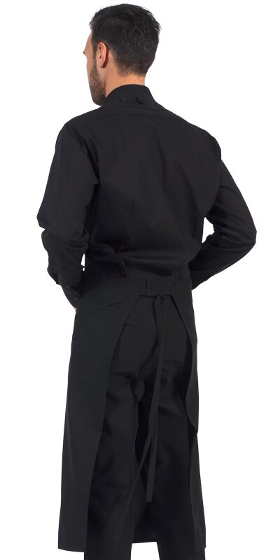 Paragrembo Pigalle Unisex nero retro Grembiule PigalleUnisex schiena scoperta retro