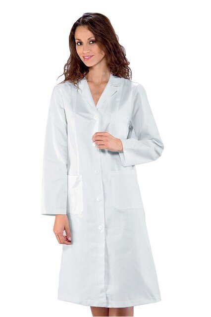 Camice Donna Medico Bianco in Cotone