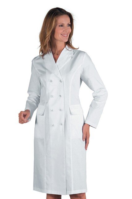 Camice Donna Medico Bianco in Cotone