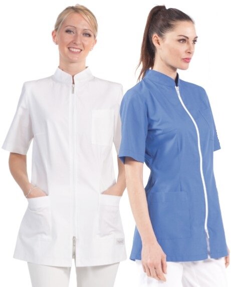 Casacca Donna Ginevra Manica Corta Casacca per estetiste e parrucchiere Ginevra