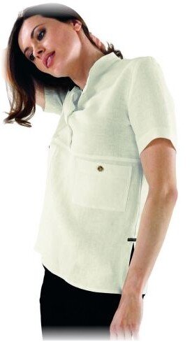 giacca a polo sanitaria donna erice casacca estetiste e ambulatori medici