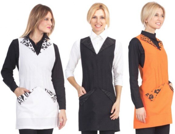Paragrembi Mia Animalier Donna Colorati Grembiuli Mia Animalier colorati per estetiste e parrucchiere