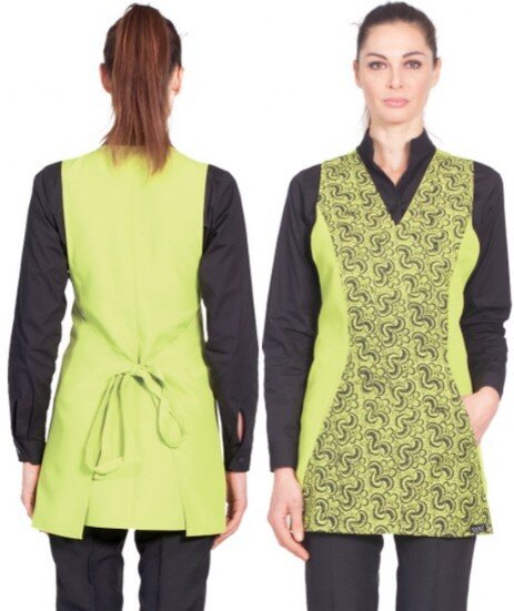 Paragrembo Pizzo Donna Grembiule Pizzo per estetiste e parrucchiere