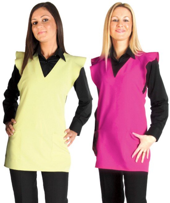 Paragrembi Shirley Donna Colorati Grembiuli Shirley colorati per estetiste e parrucchiere
